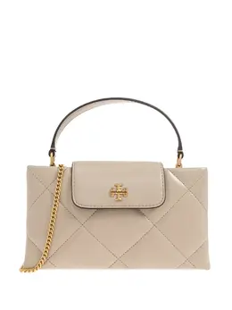 Сумка-тоут с простеганным дизайном и мотивом Double T Tory Burch, бежевый 32552723 | бежевый