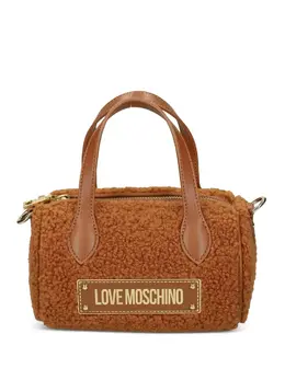 Сумка-тоут с логотипом Love Moschino, коричневый 32451733 | коричневый
