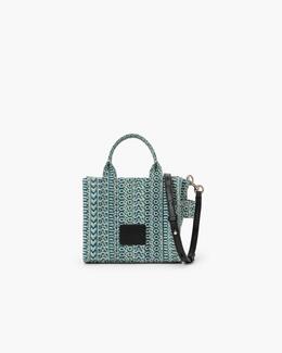 Сумка-тоут через плечо из вымытого денима с монограммой Marc Jacobs, цвет Sun Faded Denim 2p3htt050h02-473 | sun faded denim