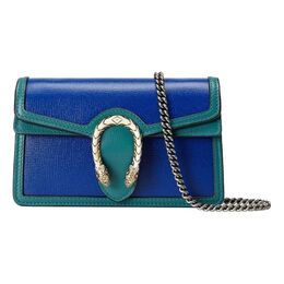 Сумка Gucci Dionysus Single-Shoulder Bag Super Mini Blue/Green 476432-18yqx-9278 | bluemulti-colorgreen
