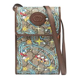 Сумка Gucci Ophidia Series Satchel Single Shoulder Bag mini Black 647927-2n9at-8679 | brown