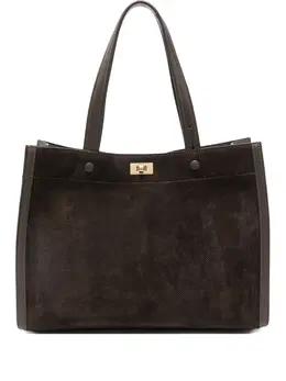 Сумка-тоут Mortimer с вставками Anya Hindmarch, коричневый 32331765 | коричневый