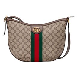 Сумка (WMNS) Gucci Ophidia Logo Stripe Webbing Canvas Shoulder Messenger Bag Small / Brown 598125-9ik3t-8745 | creamy