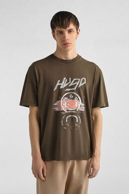 HUGO: Хлопковая футболка 
