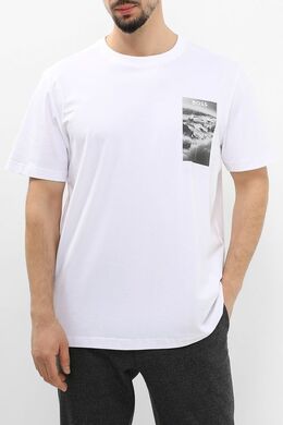 BOSS: Хлопковая футболка 