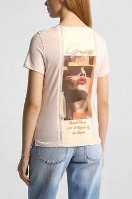 Guess: Розовая футболка 