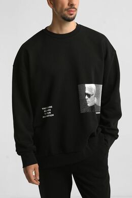 Karl Lagerfeld: Хлопковый свитшот 