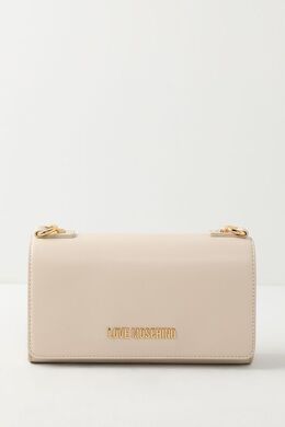 Love Moschino: Бежевая сумка 