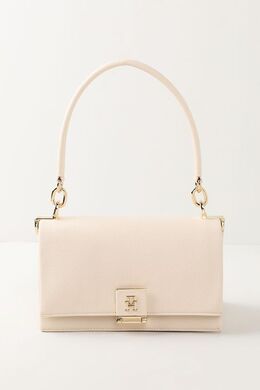 Tommy Hilfiger: Бежевая сумка  TH