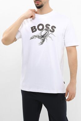 BOSS: Хлопковая футболка 
