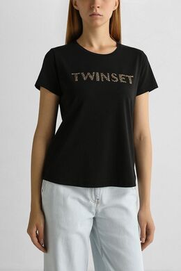 TWINSET: Хлопковая футболка 