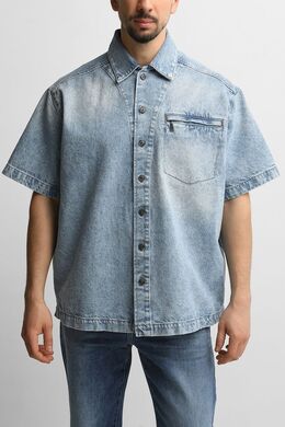 BOSS: Джинсовая рубашка 