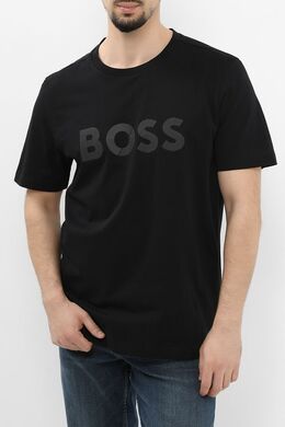 BOSS: Хлопковая футболка 