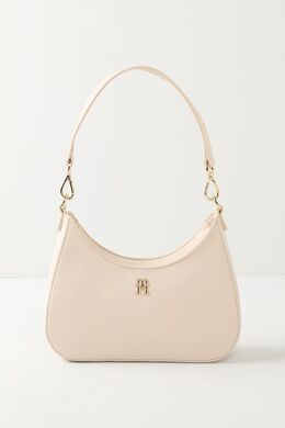 Tommy Hilfiger: Бежевая сумка  TH