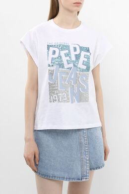 PEPE JEANS: Хлопковая футболка 