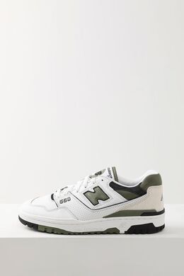 NEW BALANCE: Зелёные кеды  550