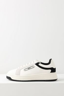 EMPORIO ARMANI: Белые кеды 