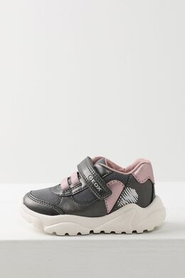 Geox: Серые кроссовки 