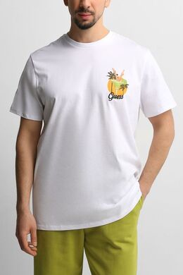 Guess: Хлопковая футболка 