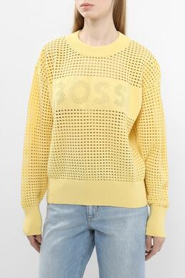 BOSS: Жёлтый свитер 