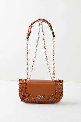 Guess: Коричневая сумка 