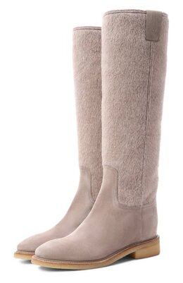 Santoni: Бежевые сапоги 