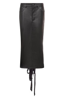 Balenciaga: Кожаная юбка 