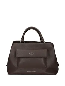 Сумка-тоут с карманом Armani Exchange, коричневый 31903952 | коричневый
