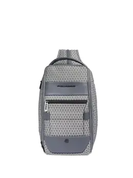 Рюкзак с геометрическим узором Piquadro, серый 31873047 | серый