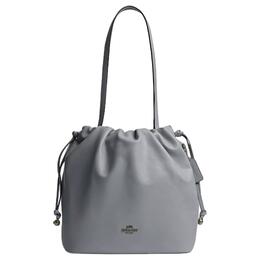 Футболка Faye Smooth Leather, Сумка через плечо Tubas Женская Серо-голубая Coach cv947-qbn19