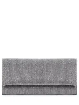 BRUNELLO CUCINELLI: Серебристый клатч 