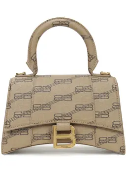 BALENCIAGA: Коричневая сумка  Hourglass