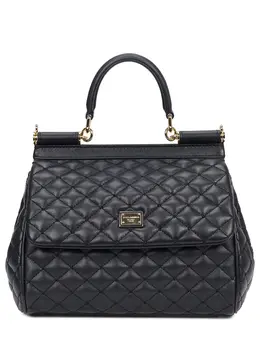 DOLCE & GABBANA: Чёрная сумка  Sicily