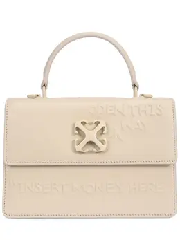 OFF-WHITE: Бежевая сумка  Jitney