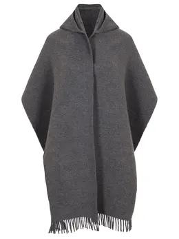 BRUNELLO CUCINELLI: Серый шарф 