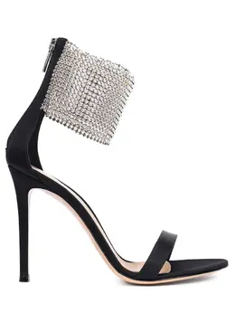 GIANVITO ROSSI: Чёрные босоножки 