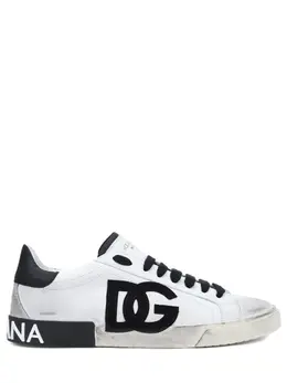 DOLCE & GABBANA: Белые кеды  Portofino