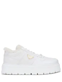 PRADA: Белые кроссовки 