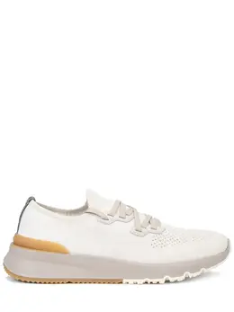 BRUNELLO CUCINELLI: Белые кроссовки 