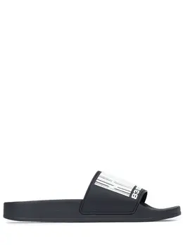 VETEMENTS: Чёрные шлёпанцы 