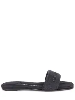 ALEXANDER WANG: Чёрные шлёпанцы 