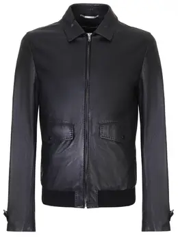 DOLCE & GABBANA: Кожаная куртка 