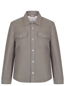 BRUNELLO CUCINELLI: Однотонная куртка 