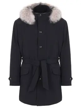 KITON: Пуховик на меху 