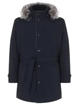 KITON: Пуховик на меху 