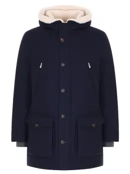 BRUNELLO CUCINELLI: Пуховик с капюшоном 