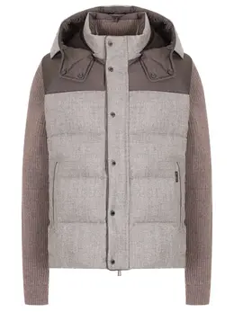 MOORER: Пуховик с длинным рукавом 