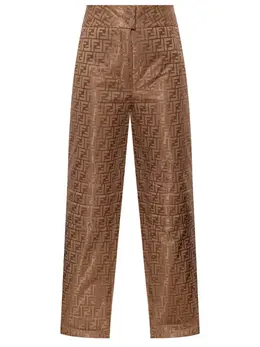 FENDI: Брюки с принтом 