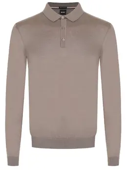 BOSS: Поло из шерсти 