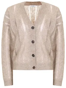 BRUNELLO CUCINELLI: Льняной кардиган 